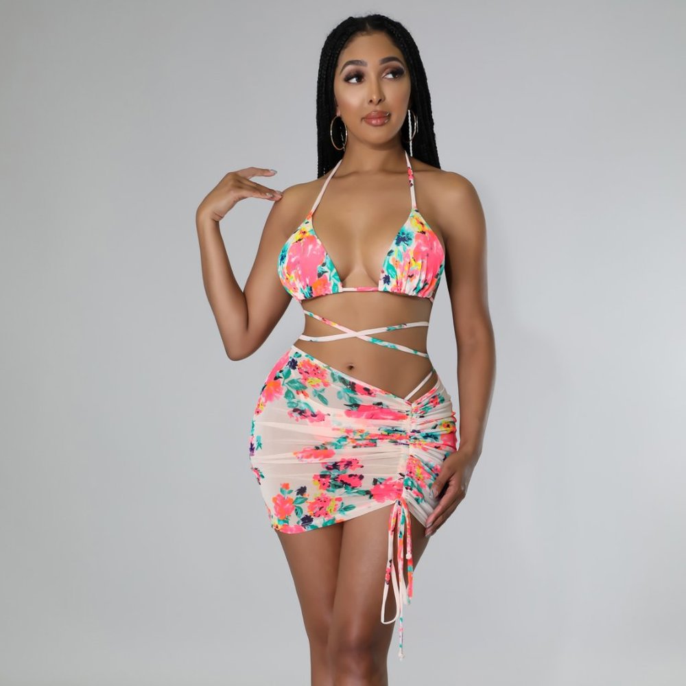 3pc Floral Swim Set